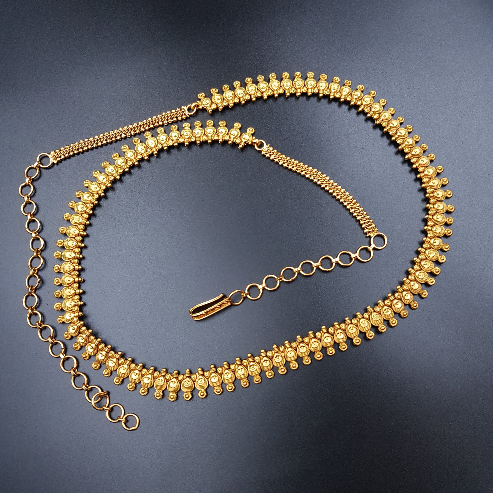 Antique Gold Finish Kamarband 10358-28