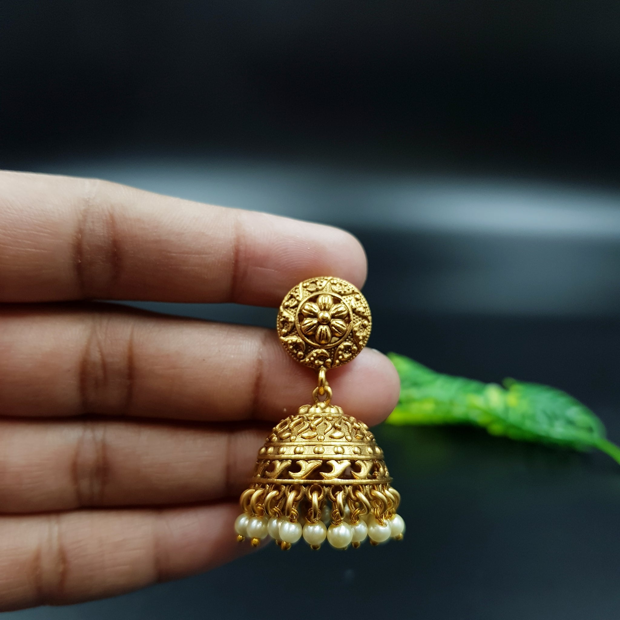 Jhumki Antique Earring 10275-28
