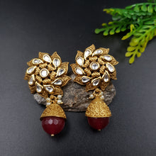 Ruby Kundan Earring 7563-1096