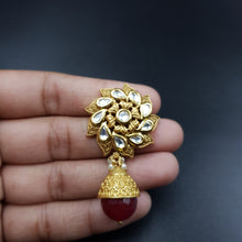 Ruby Kundan Earring 7563-1096