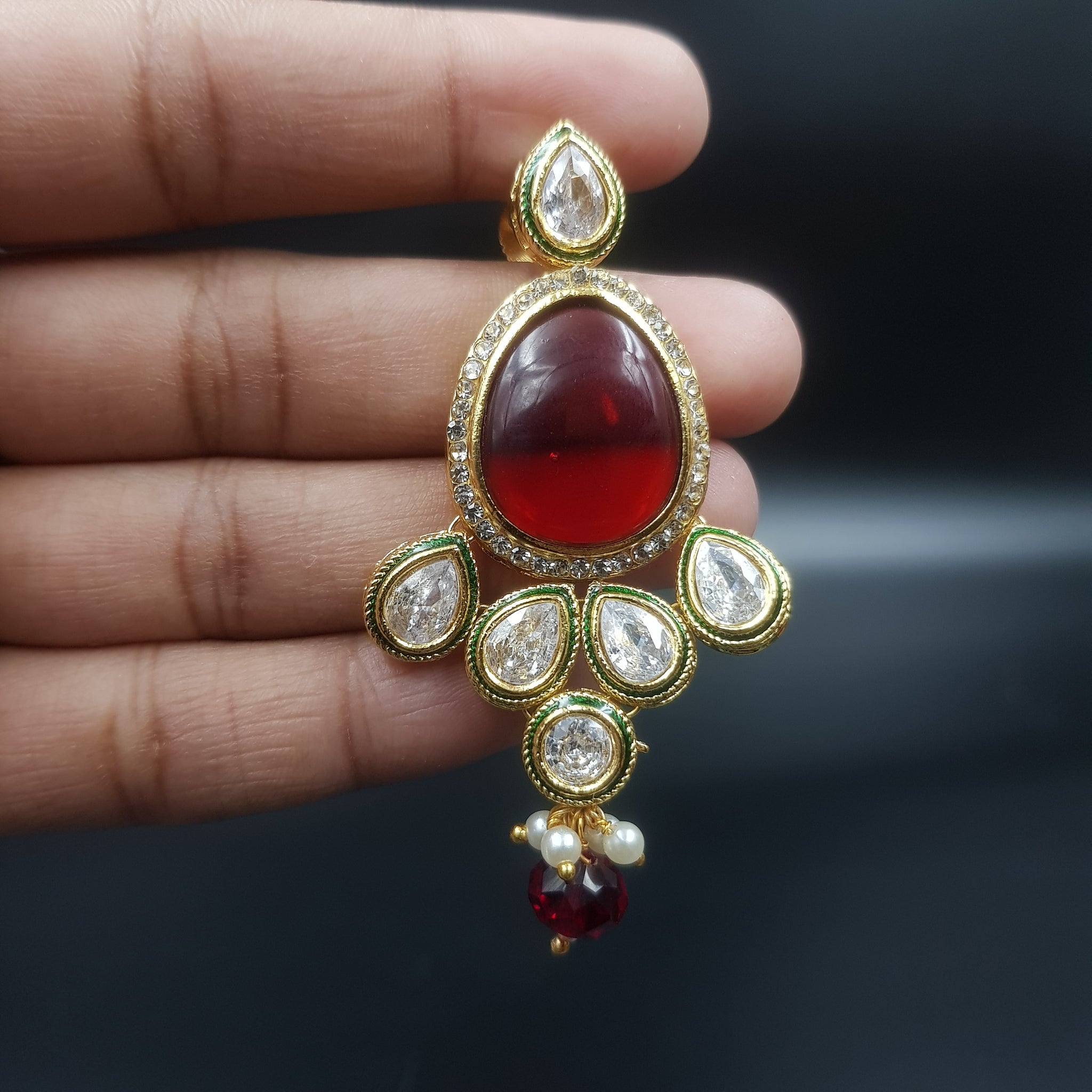 Choker Polki Necklace Set 10992-21