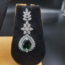 Round Neck Zircon/AD Necklace Set 10564-28