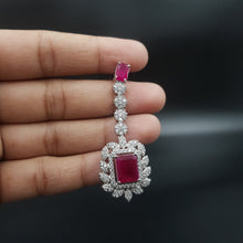 Long Neck Zircon/AD Necklace Set 10560-28