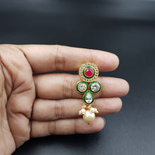 White Polki Necklace Set 19500-6683