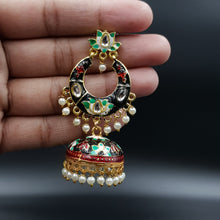 Meenakari Chandbali Fashion Earring 9909-R