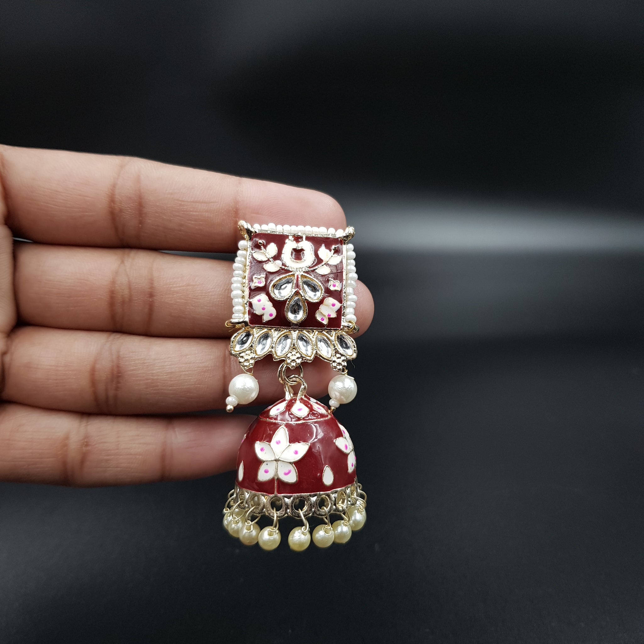 Jhumki Kundan Earring 6283-R