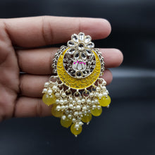 Meenakari Chandbali Fashion Earring 9876-R