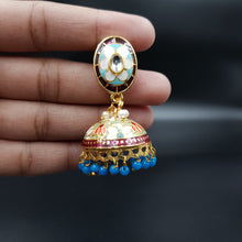 Meenakari Jhumki Fashion Earring 9907-R