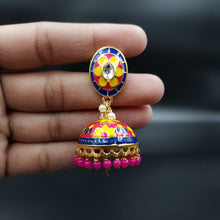 Meenakari Jhumki Fashion Earring 9907-R