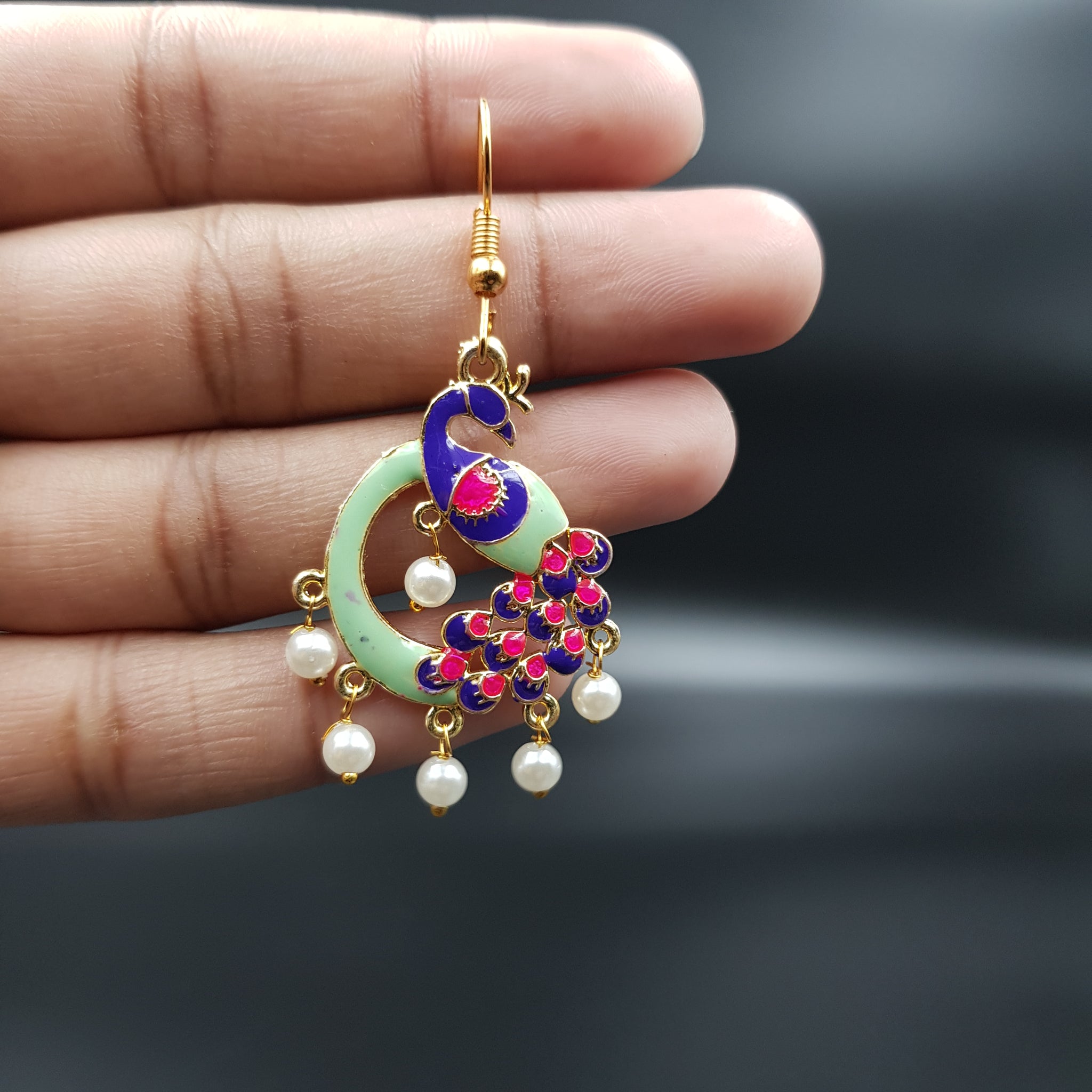 Meenakari Light Earring Fashion Earring 9906-R