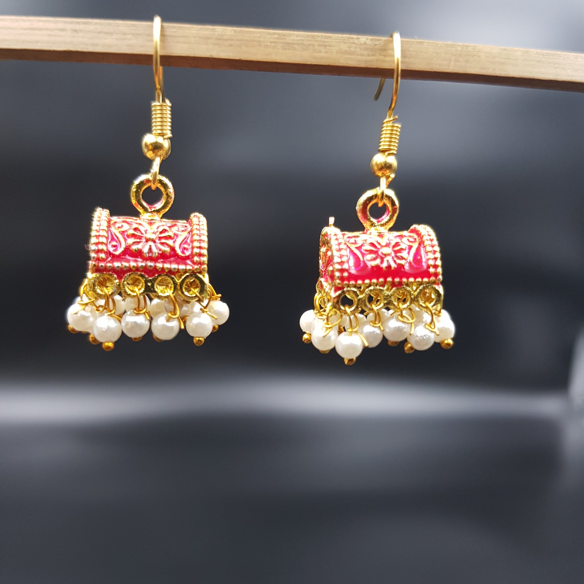 Meenakari Jhumki Fashion Earring 9904-R