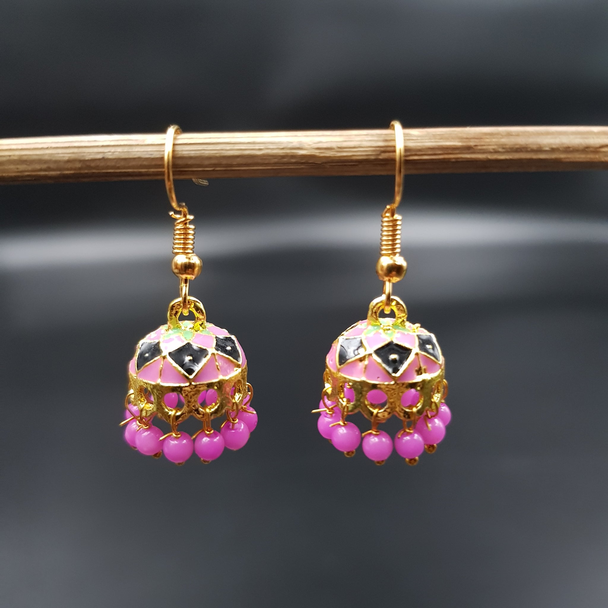 Meenakari Jhumki Fashion Earring 9903-R