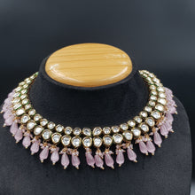 Round Neck Kundan Necklace Set 10168-28