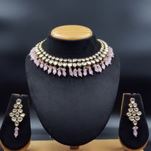 Round Neck Kundan Necklace Set 10168-28