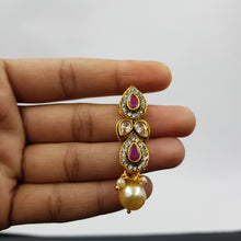 Medium Size Polki Pendant Set 10975-21