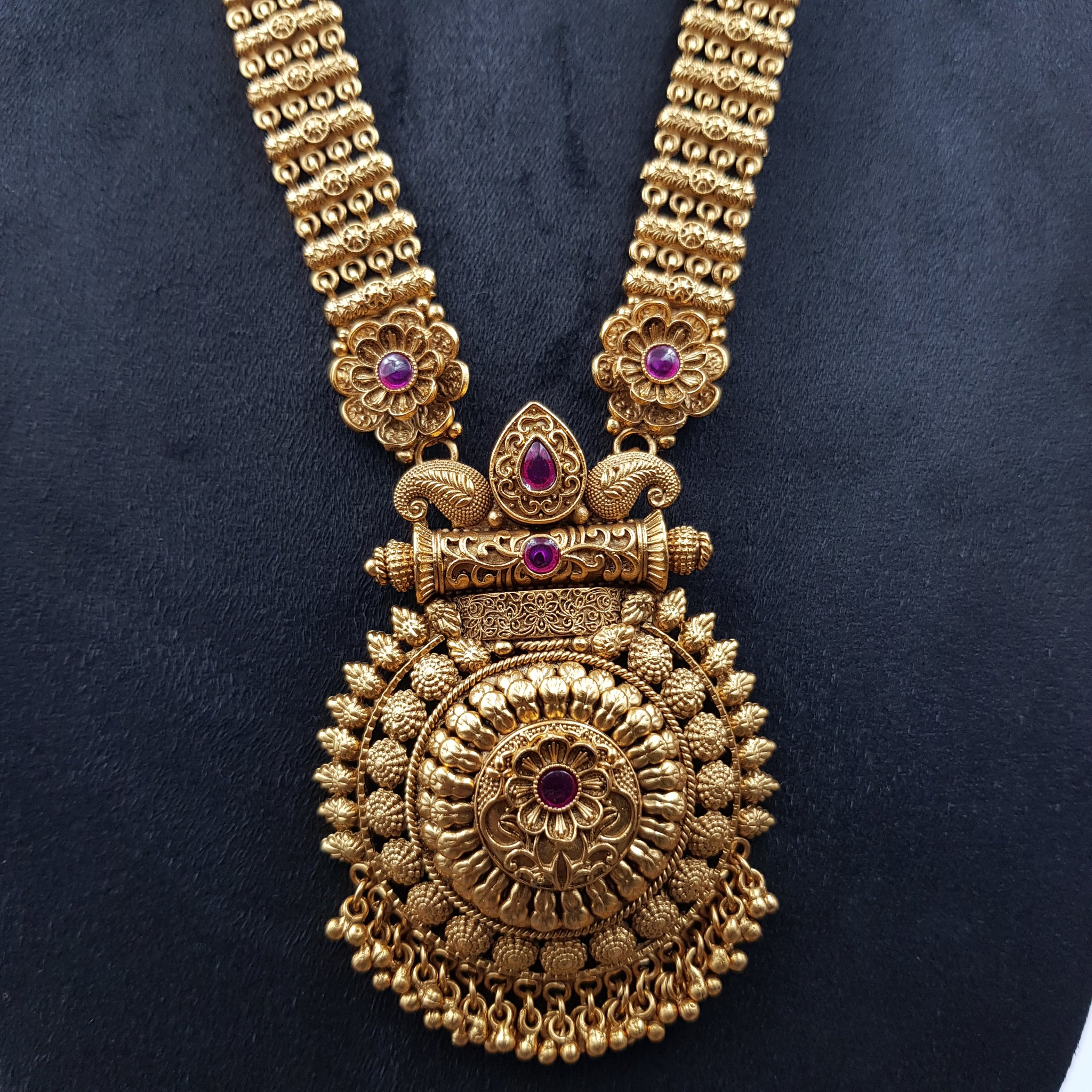 Long Neck Antique Necklace Set 11266-1