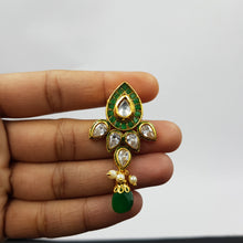 Round Neck Polki Necklace Set 10988-21