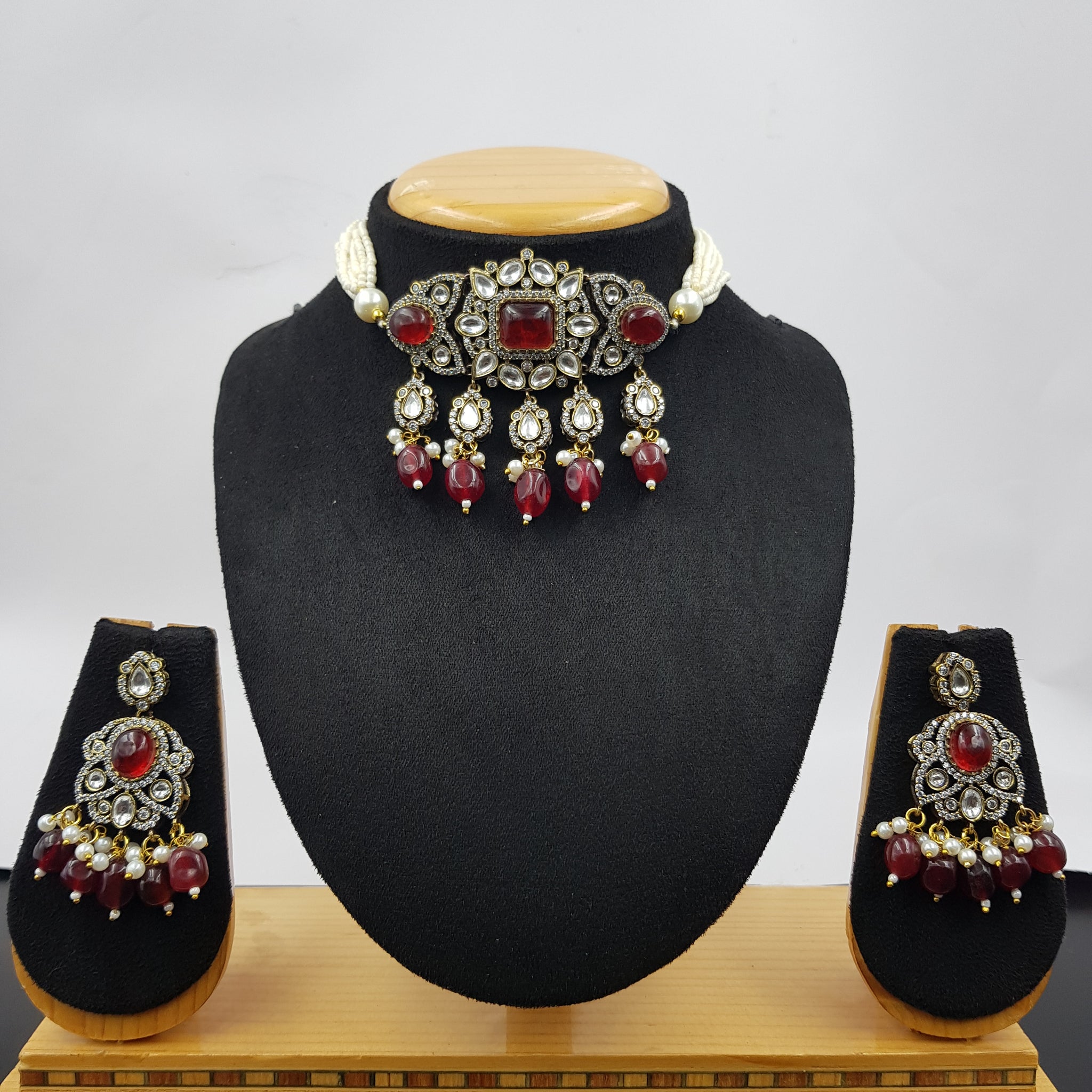 Kundan Necklace Set Choker 9791-86