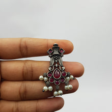 Round Neck Oxidized Necklace Set 9921-R