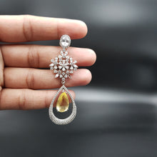 Silver Polish Zircon/AD Earring 6752-69