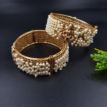 Antique Gold Finish Bangles/Kada 10196-28
