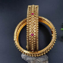 Antique Gold Finish Bangles/Kada 10200-28