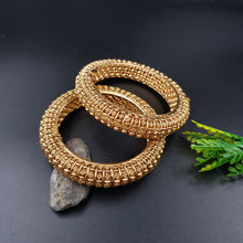 Antique Gold Finish Bangles/Kada 10205-28