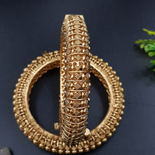 Antique Gold Finish Bangles/Kada 10205-28