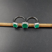 Zircon/AD Double Finger Ring 10542-28