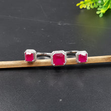 Zircon/AD Double Finger Ring 10542-28
