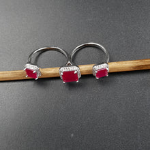 Zircon/AD Double Finger Ring 10542-28