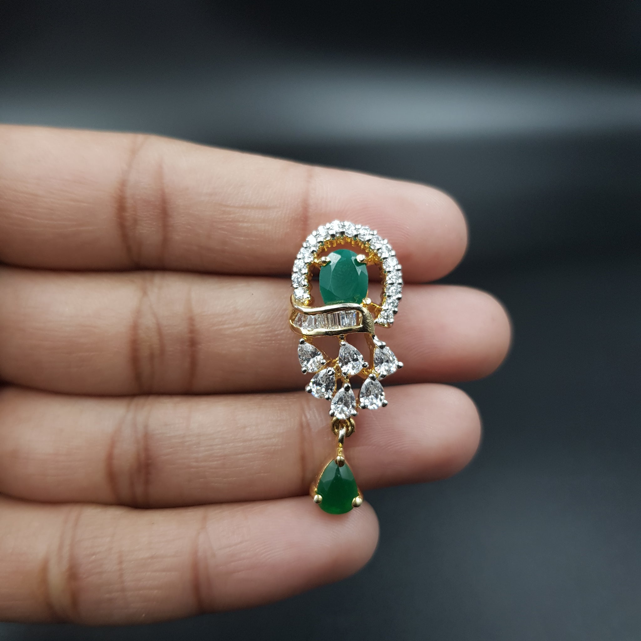 Medium Zircon/AD Pendant Set 11384