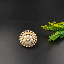 Pearl Jadau Ring 11369-48