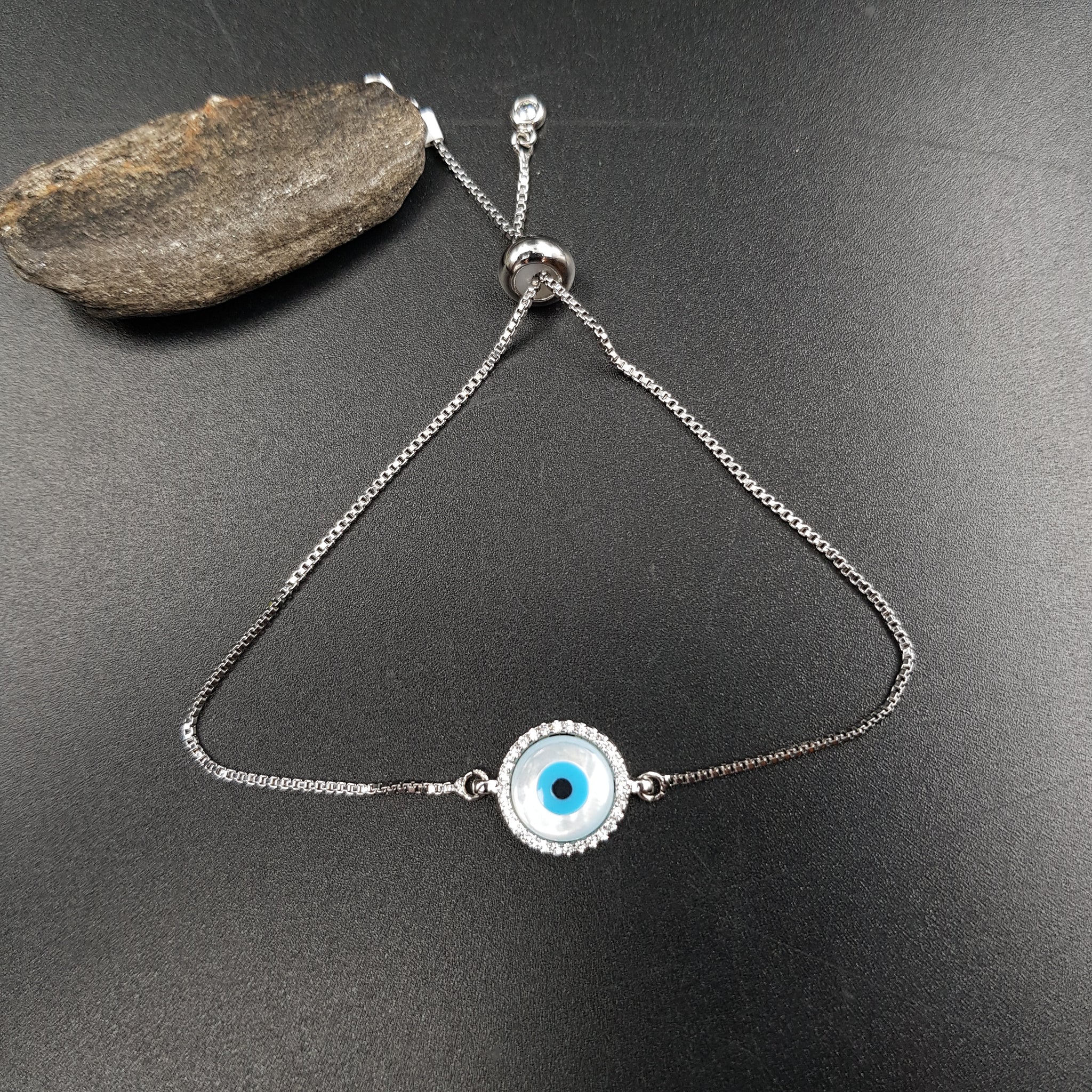 Evil Eye Zircon/AD Bracelet 11564-88