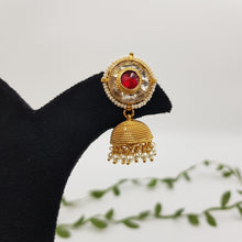 Red Kundan Earring 3522-7587
