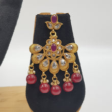 Ruby Gold Look Necklace Set 15632-2779