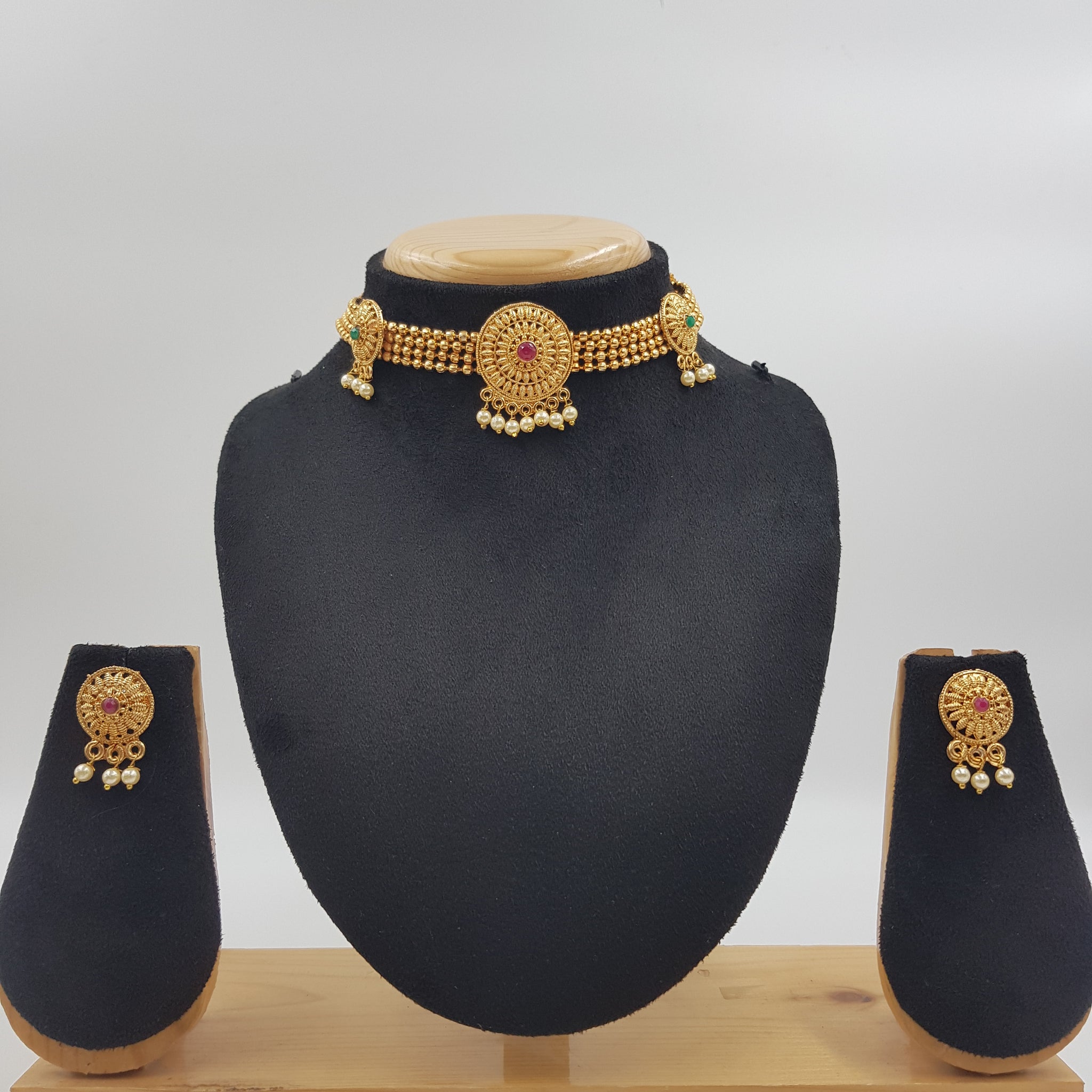 Gold Gold Look Necklace Set 6290-71