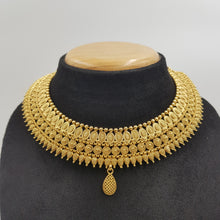 Round Neck Gold Look Necklace Set 7151-33