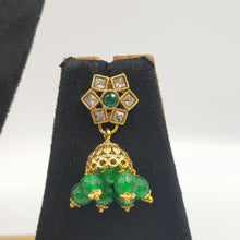 Green Gold Look Necklace Set 3759-36027