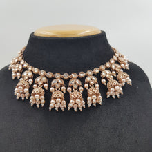 Rose Gold Gold Look Necklace Set 11460-7513