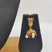 Ruby Gold Look Necklace Set