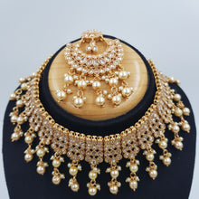 Choker Gold Look Necklace Set 4640-33