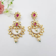 Kundan Ruby Earring