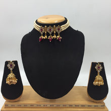 White Polki Necklace Set 10473-6093