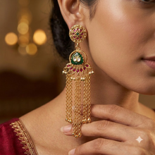 Danglers Kashmiri Antique Earring 22159-31