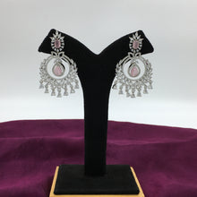 Silver Polish Zircon/AD Earring 6718-69