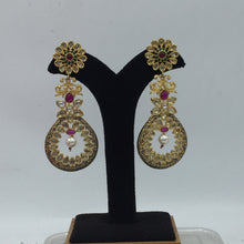 Kundan Ruby Green Earring 2936-7001