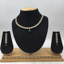 Green Zircon/AD Necklace Set