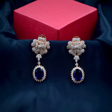 Rose Gold Zircon/AD Earring 5483-69 - Dazzles Jewellery