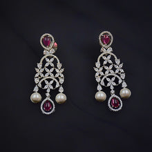 Round Neck Zircon/AD Necklace Set 6014-68 - Dazzles Jewellery
